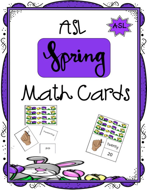 ASL Spring Math Cards