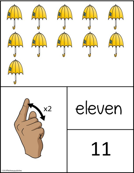 # 11 ASL Spring Math Card    Use all together or cut pieces apart for games.