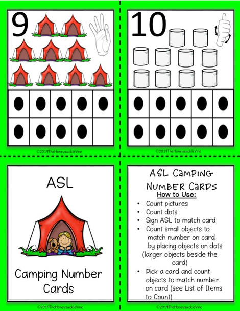 Math ASL Cards