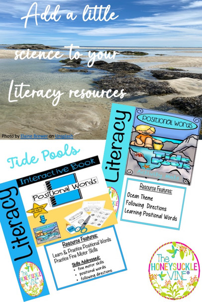 Cover pages for Positional Words resource and for the Interactive Book which is sold separately