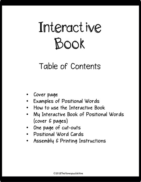 Table of Contents