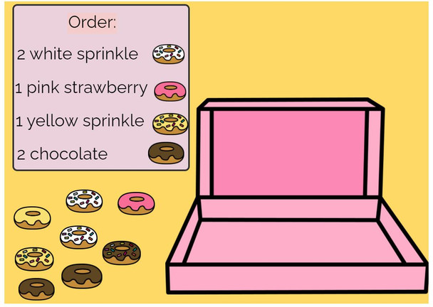 Life Skills Boom cards - Complete a Donut Order