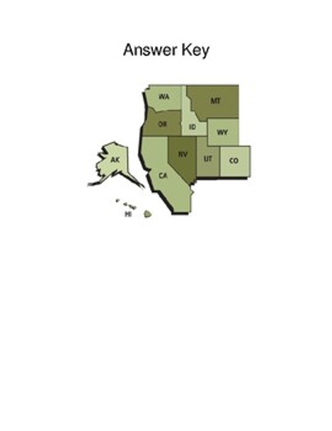 USA West Region Quiz