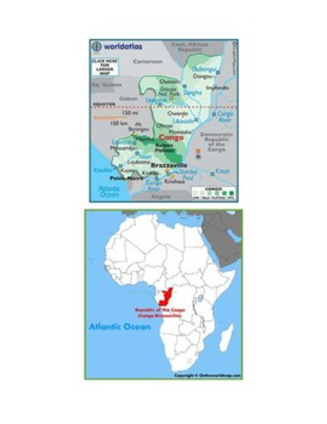 Republic of the Congo Map Scavenger Hunt