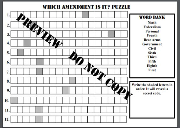 Constitution Escape Room