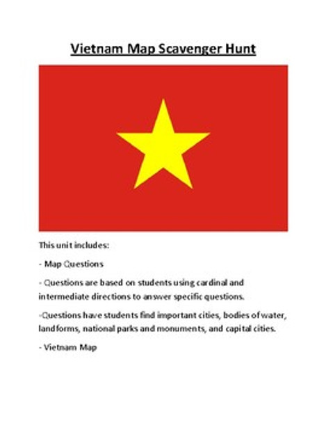 Vietnam Map Scavenger Hunt