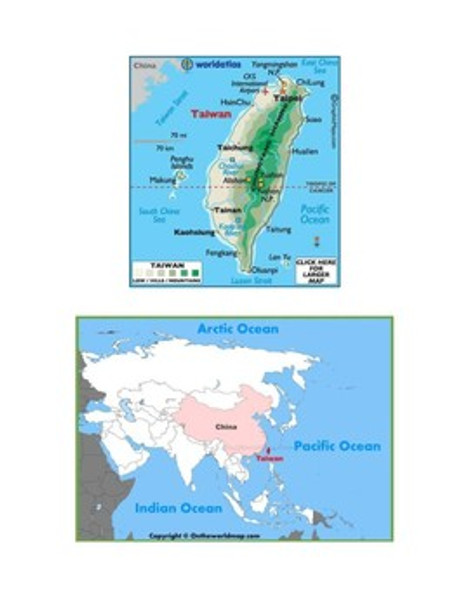 Taiwan Map Scavenger Hunt