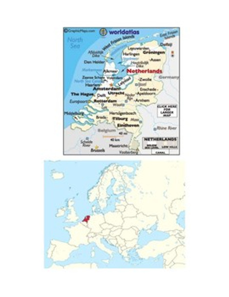 Netherlands Map Scavenger Hunt