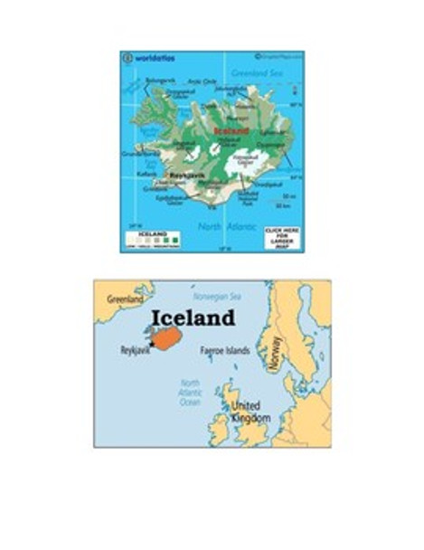 Iceland Map Scavenger Hunt