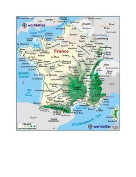 France Map Scavenger Hunt