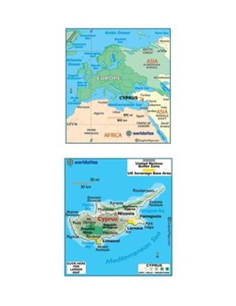 Cyprus Map Scavenger Hunt