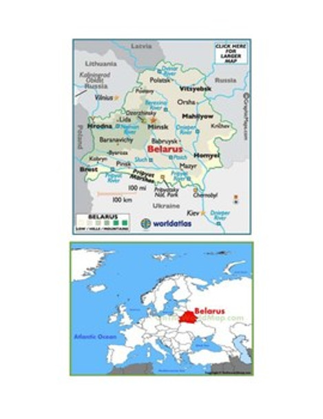 Belarus Map Scavenger Hunt