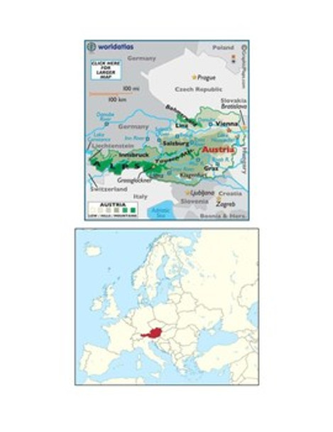 Austria Map Scavenger Hunt