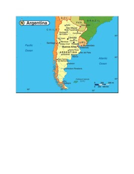 Argentina Map Scavenger Hunt
