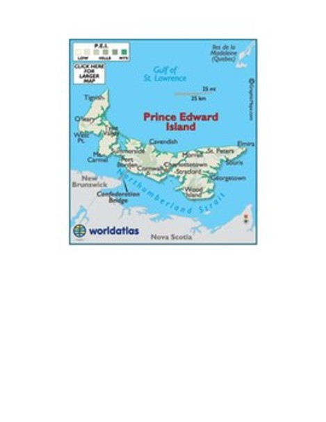 Prince Edward Island Map Scavenger Hunt