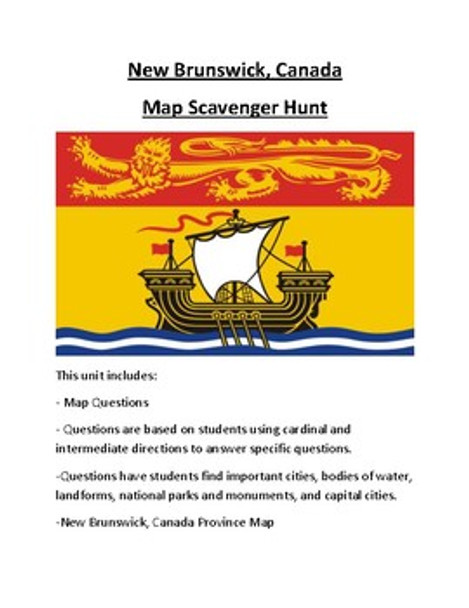 New Brunswick Map Scavenger Hunt