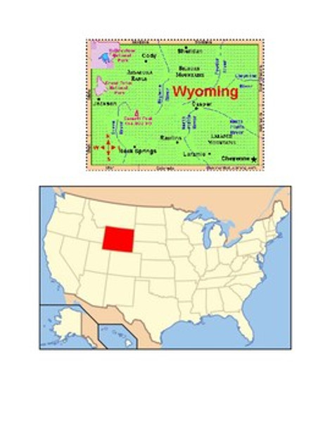 Wyoming Map Scavenger Hunt