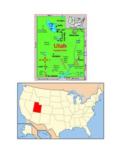 Utah Map Scavenger Hunt