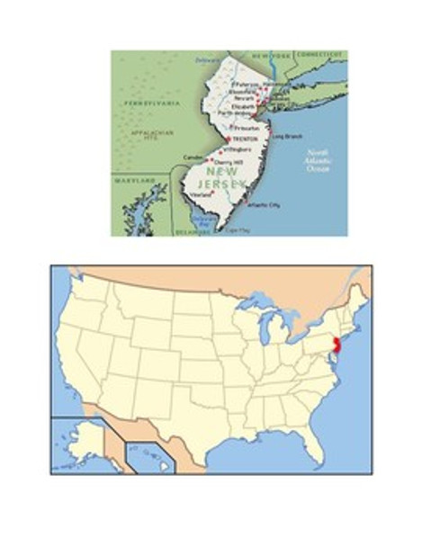 New Jersey Map Scavenger Hunt