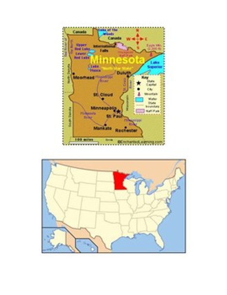 Minnesota Map Scavenger Hunt