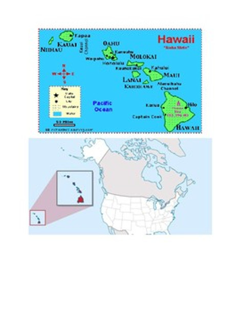 Hawaii Map Scavenger Hunt