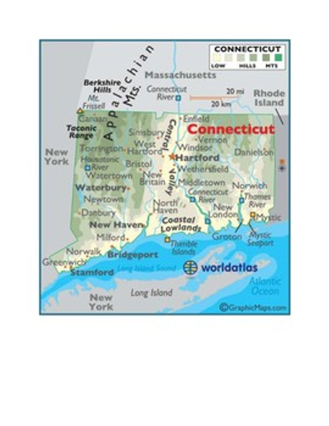 Connecticut Map Scavenger Hunt