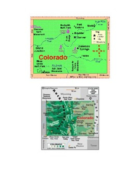 Colorado Map Scavenger Hunt