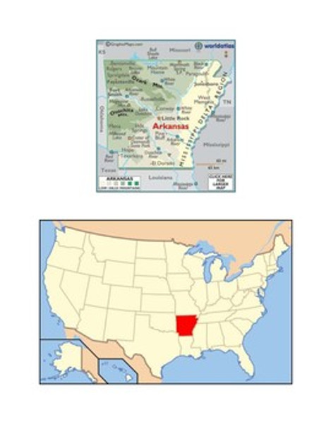 Arkansas Map Scavenger Hunt