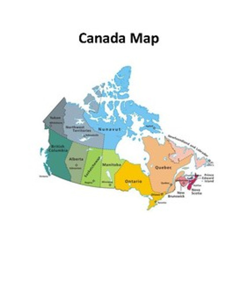 U.S. and Canada Map Scavenger Hunt Bundle