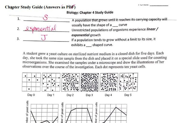 Study Guide answer key