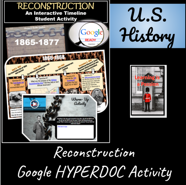 Reconstruction | Interactive Timeline | Student Activity | Distance Learning