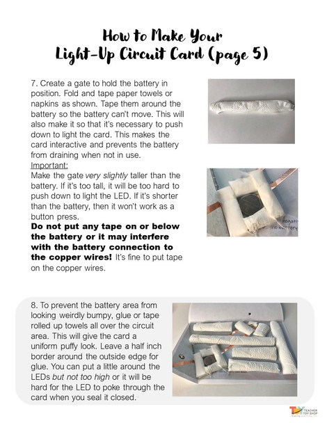 STEM Holiday Electricity Paper Circuit Cards Activity | Circuits Project