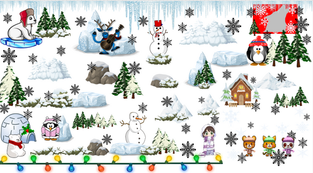 January Winter Treasure Hunt Evaluating Algebraic Expressions EDITABLE Polar Bear