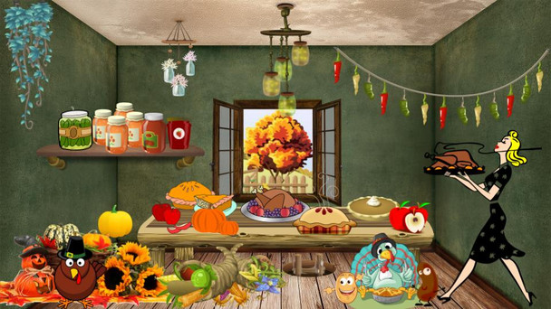 Solving Multi-Step Equations Thanksgiving Math Escape Room DIGITAL EDITABLE