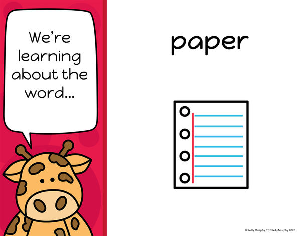 Edmark Level 1, Words 61-90 Google Slides, Special Ed