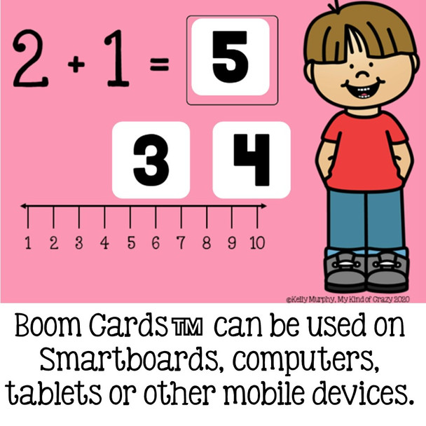 Number Line Addition and Subtraction Boom Cards