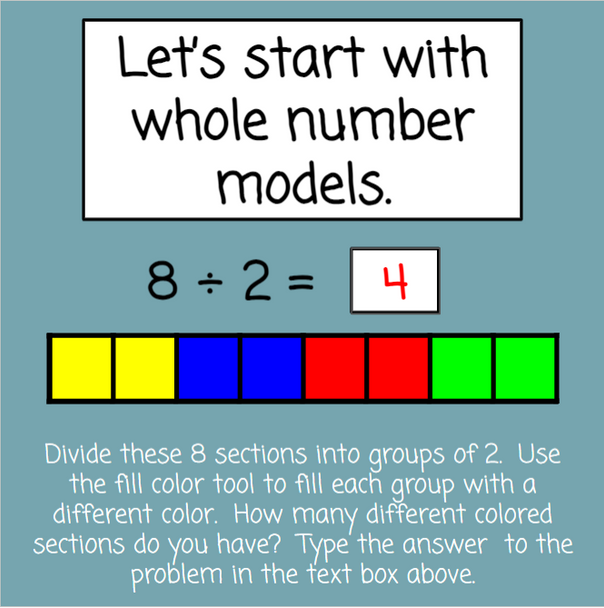 Dividing Fractions Using Bar Models