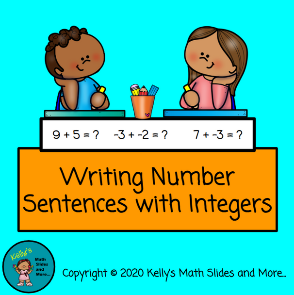 Integers - Writing Number Sentences 