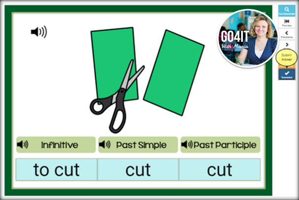 Boom Cards™ – Irregular Verbs - Group 1 - Easy | Audio