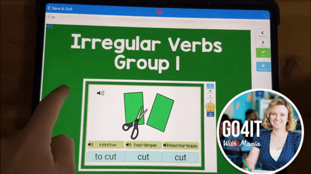 Boom Cards™ – Irregular Verbs - Group 1 - Easy | Audio