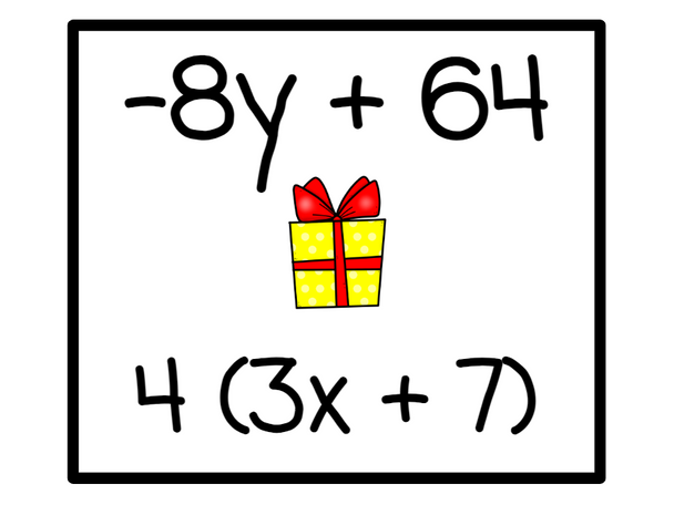 Distributive Property Race - Digital and Printable - Christmas - Themed