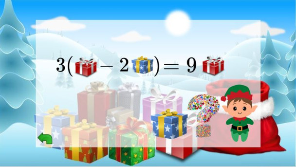 Christmas DIGITAL Escape Room - Algebraic Expressions, Equations EDITABLE Free