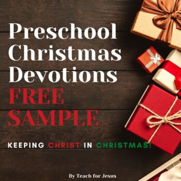 FREE SAMPLE - Preschool Christmas Devotions | All About Jesus