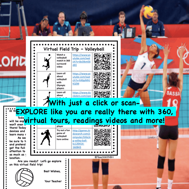 Digital Version - Virtual Field Trip - Behind the Sport- Volleyball - Science & PE