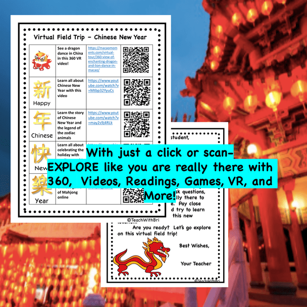 Google Drive Version: Virtual Field Trip - Chinese New Year - Videos, 360, VR, Readings, and More!