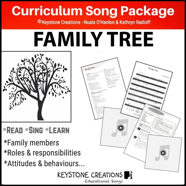 'FAMILY TREE' (Grades Pre K-3) ~ Curriculum Song & Lesson Materials