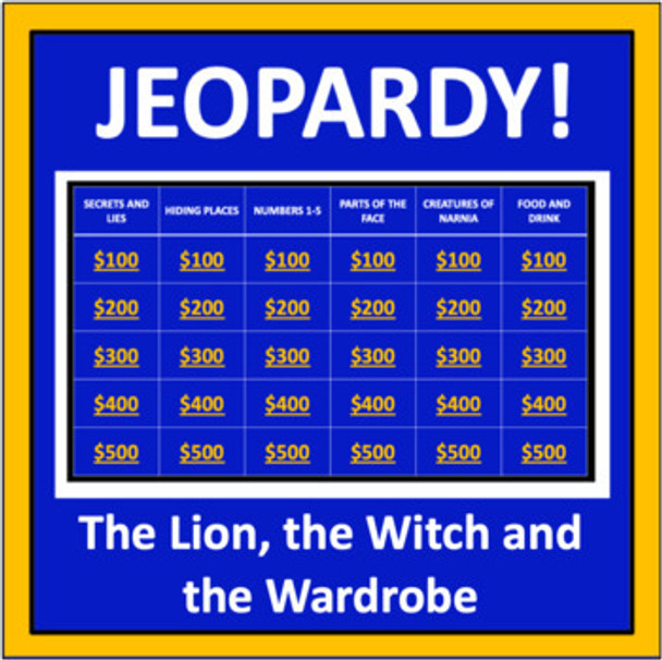 The Lion, the Witch and the Wardrobe Jeopardy