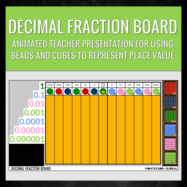 Montessori Digital Decimal Fraction Board | Distance Learning | PowerPoint Presentations