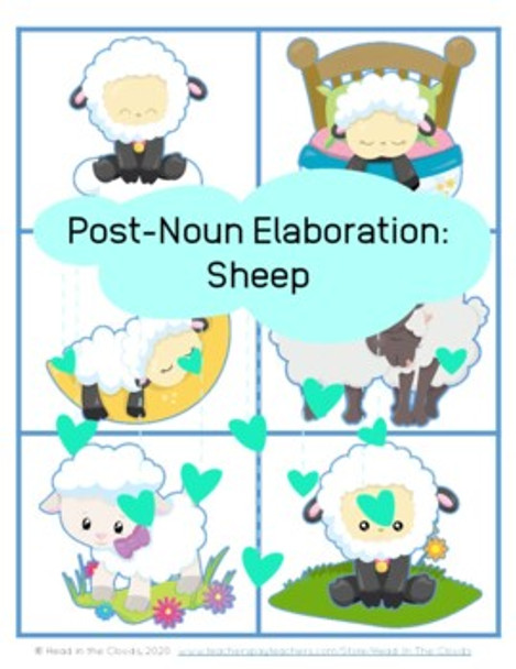 Post-noun elaboration: Sheep - Plus Color Identification Game
