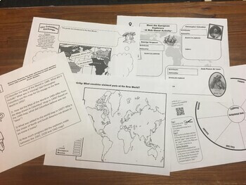 World History | European Exploration | Columbus, Pizzaro & More | Activities